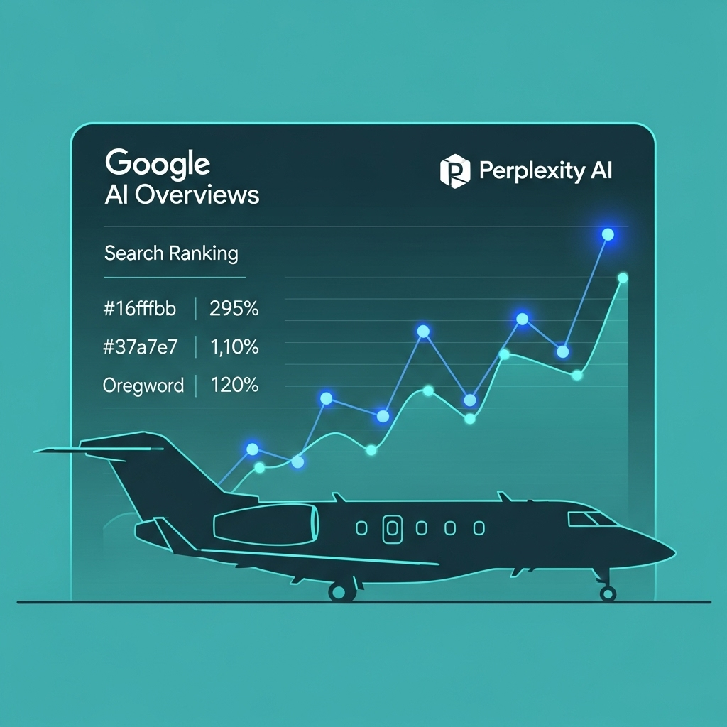AI search visibility for private jets across multiple platforms