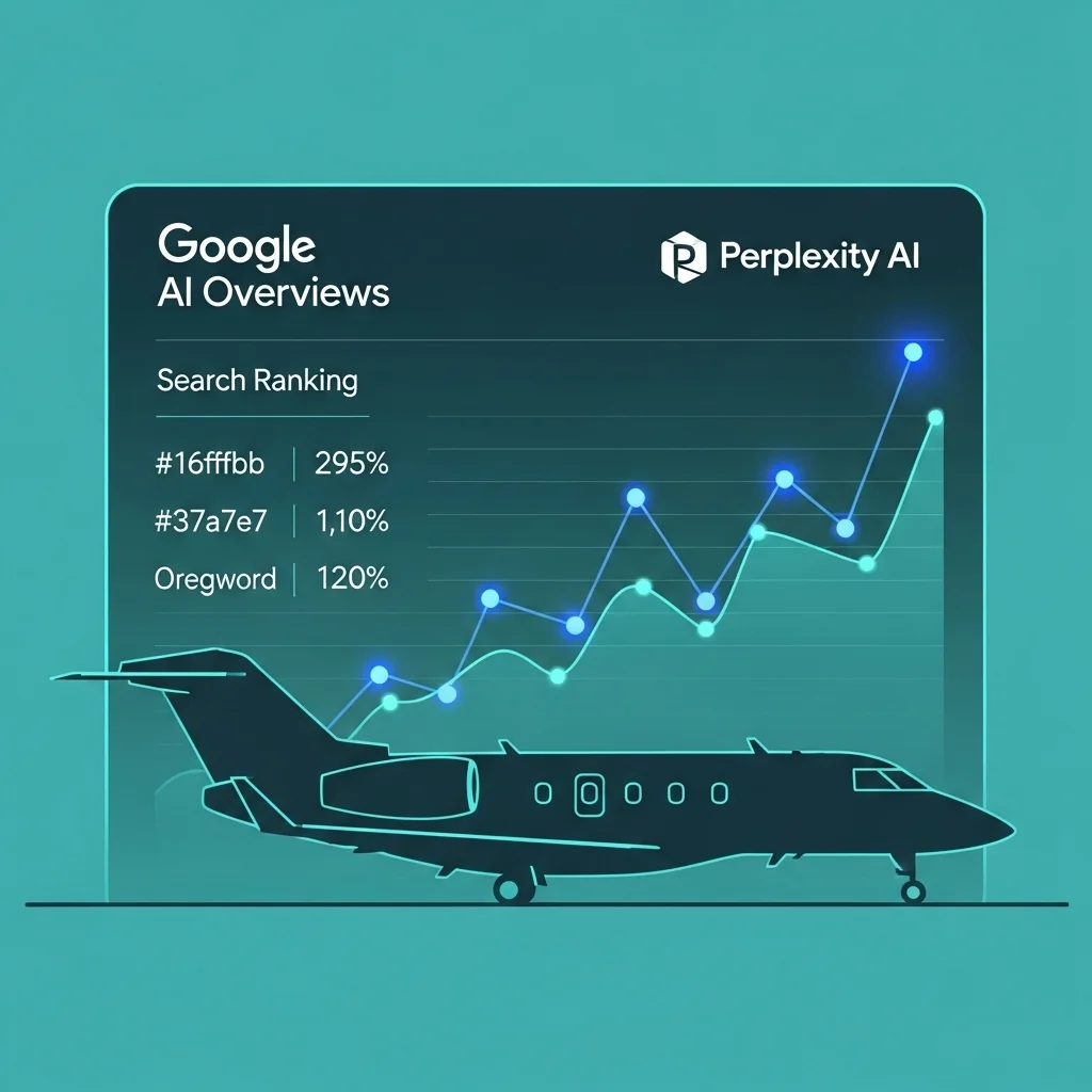 AI search visibility for private jets across multiple platforms