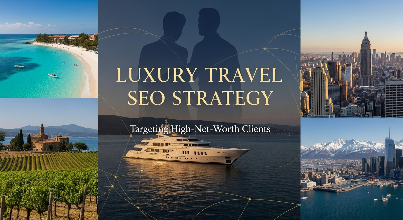 Luxury yacht sailing in crystal blue waters representing exclusive high-end travel experiences for ultra-high-net-worth individuals