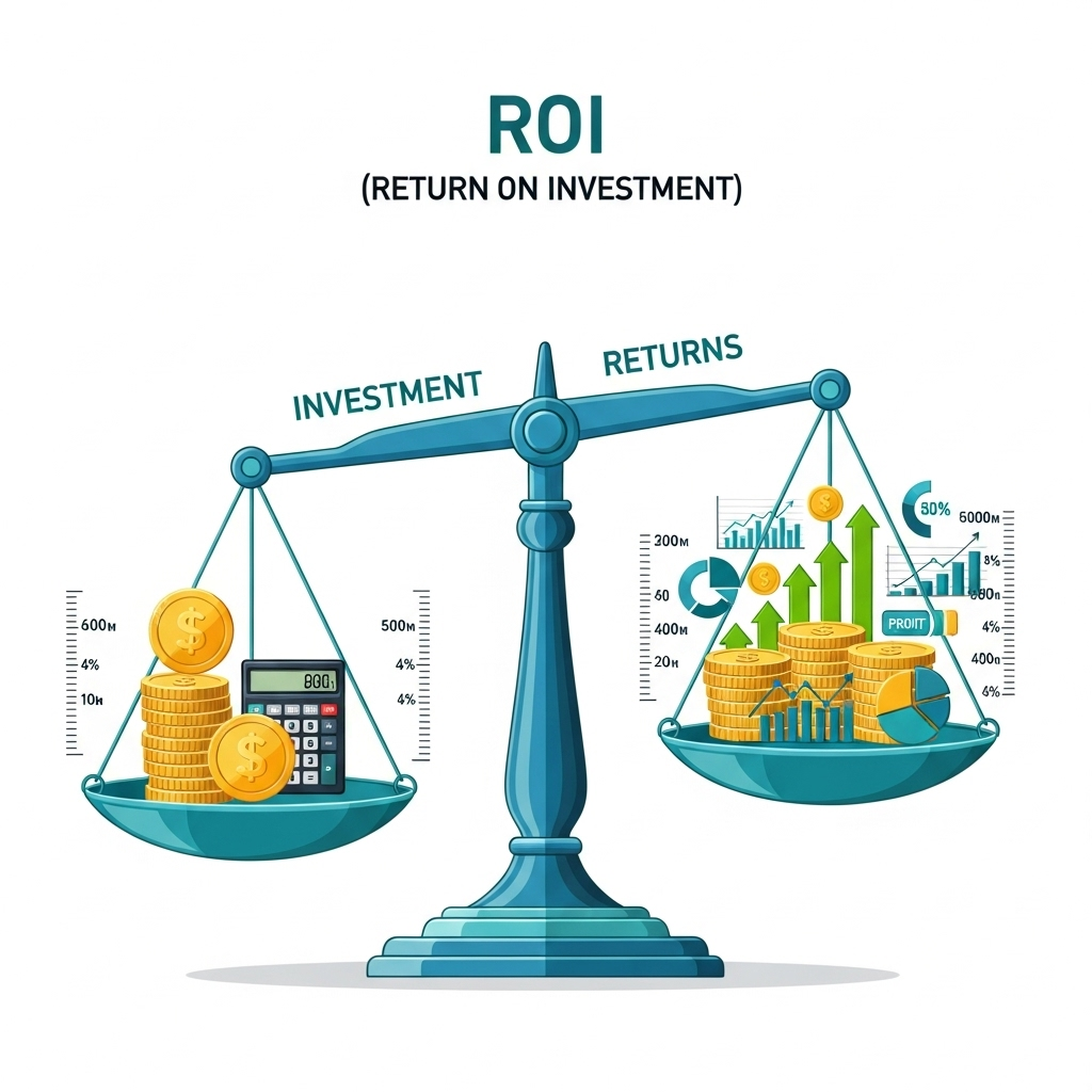 ROI analysis chart showing investment returns from private jet SEO services