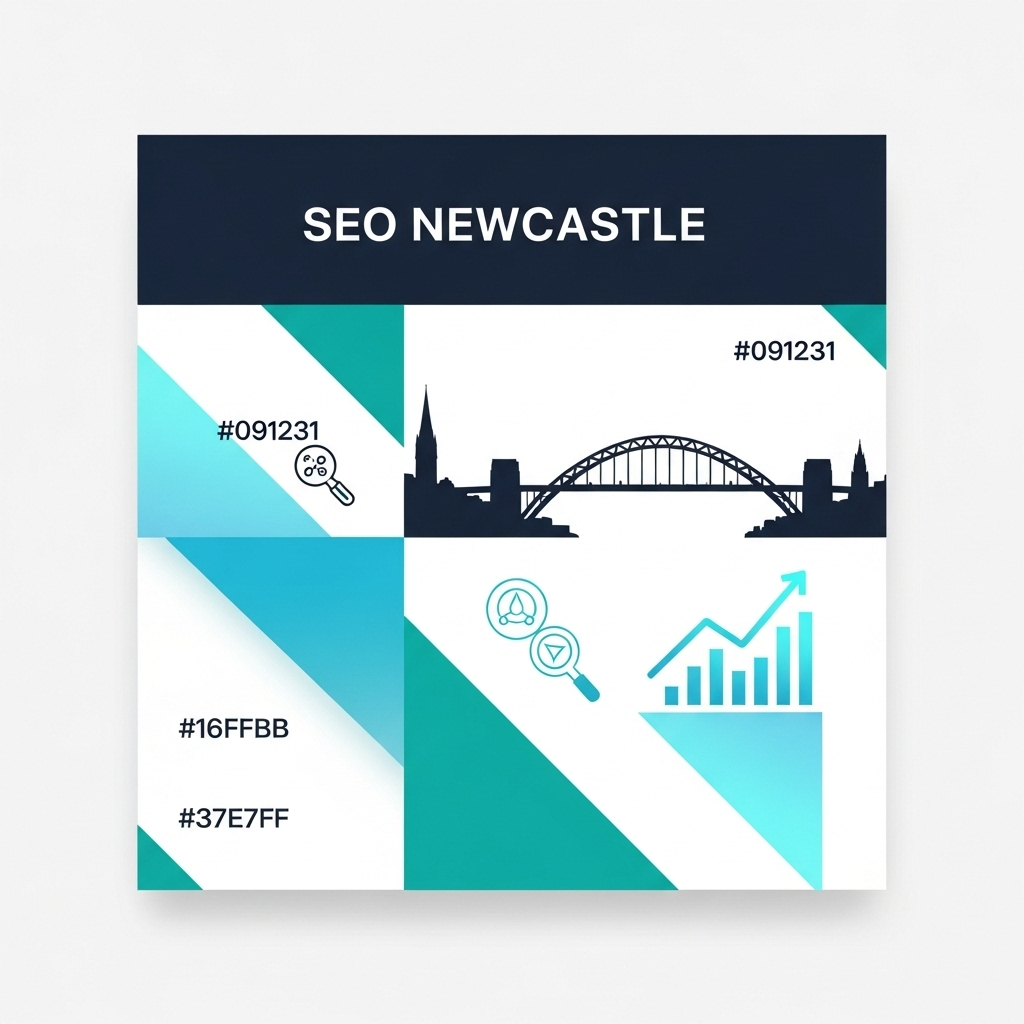 SEO Newcastle Services - Local Search Optimisation SEO specialist analysing Newcastle business search rankings and local keyword optimisation on laptop