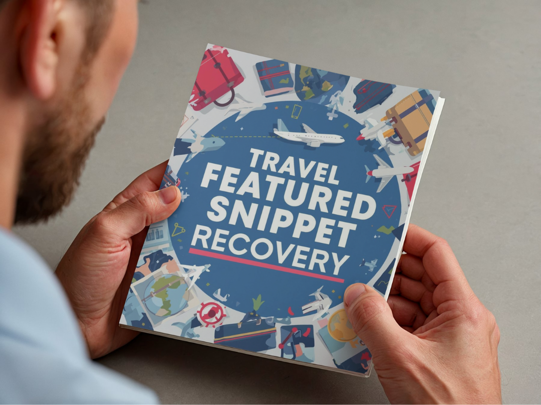 Professional holding Travel Featured Snippet Recovery Playbook