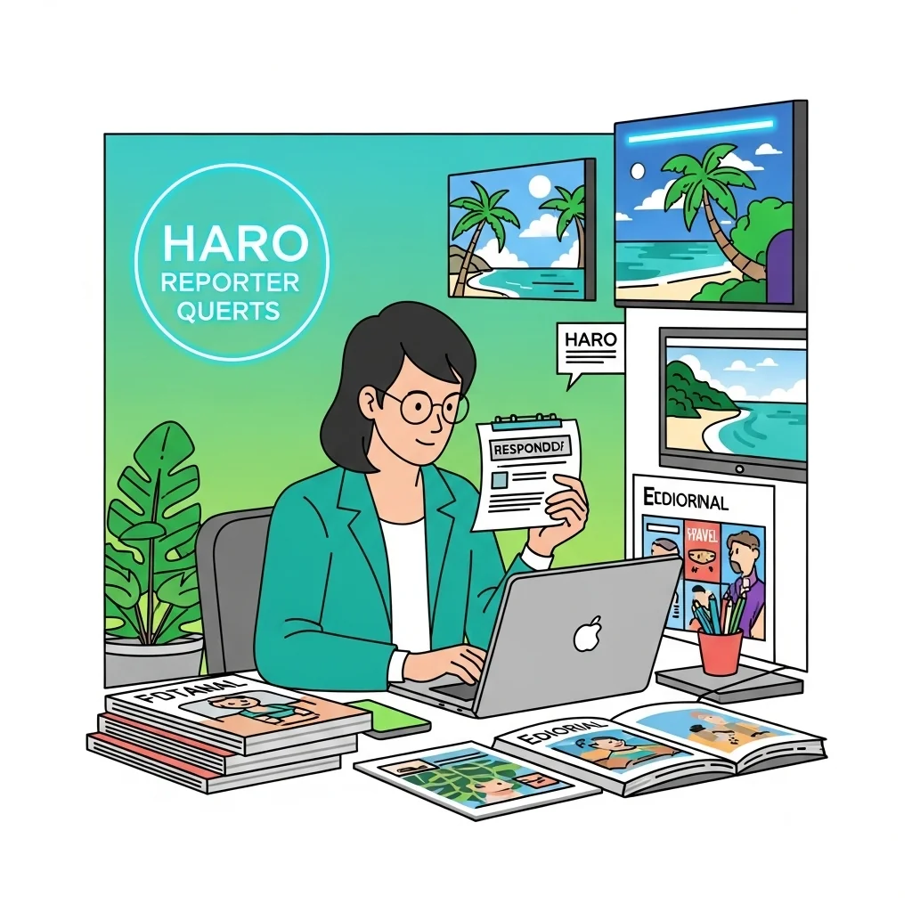 Travel journalist successfully responding to HARO queries with travel magazines