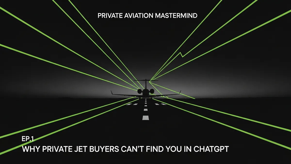 Why private jet buyers can't find you in ChatGPT