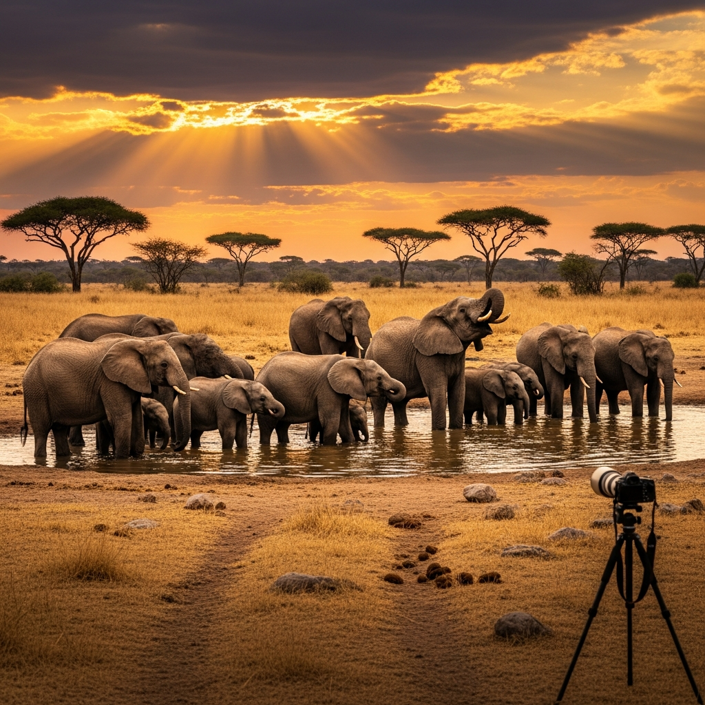 Luxury safari lodge experience with premium amenities